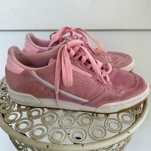 Adidas Continental 80 HK true pink suede classic sneakers size 7